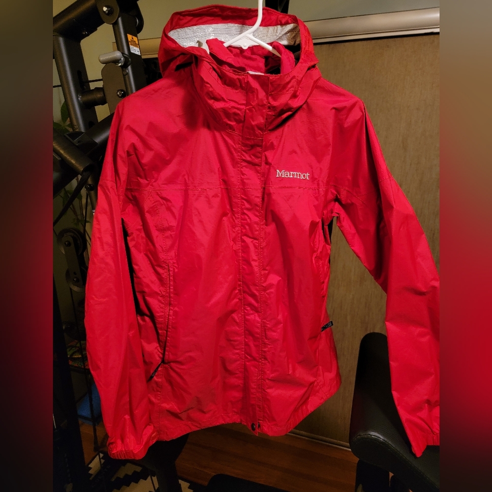 Marmot- Womens L PreCip Rain Coat Red